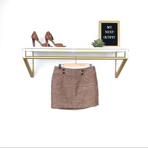 Outback Red Tweed Mini Skirt